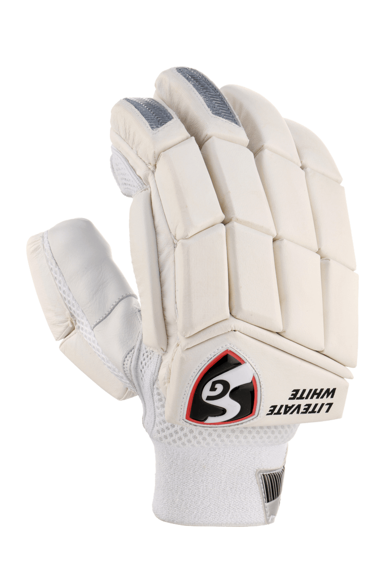 SG Litevate White Batting Gloves SG